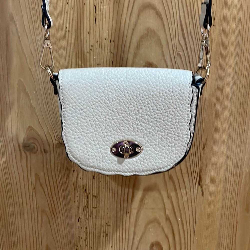 Off white colored small crossbody classic